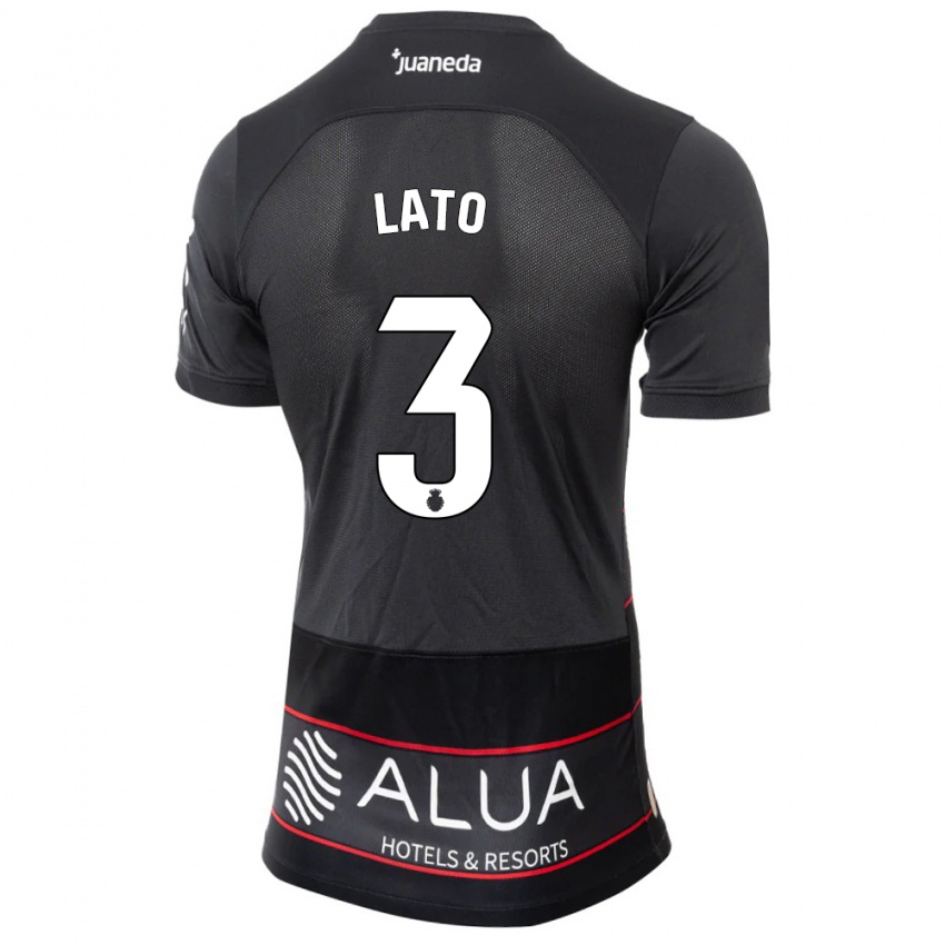 Herren Toni Lato #3 Schwarz Auswärtstrikot Trikot 2023/24 T-Shirt Österreich