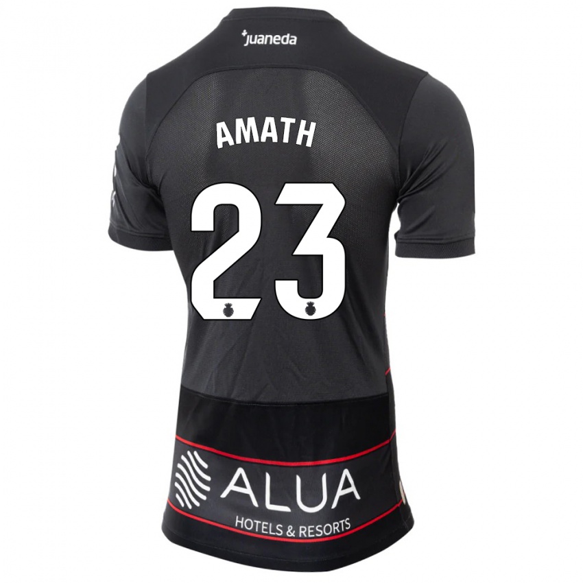 Herren Amath Ndiaye #23 Schwarz Auswärtstrikot Trikot 2023/24 T-Shirt Österreich