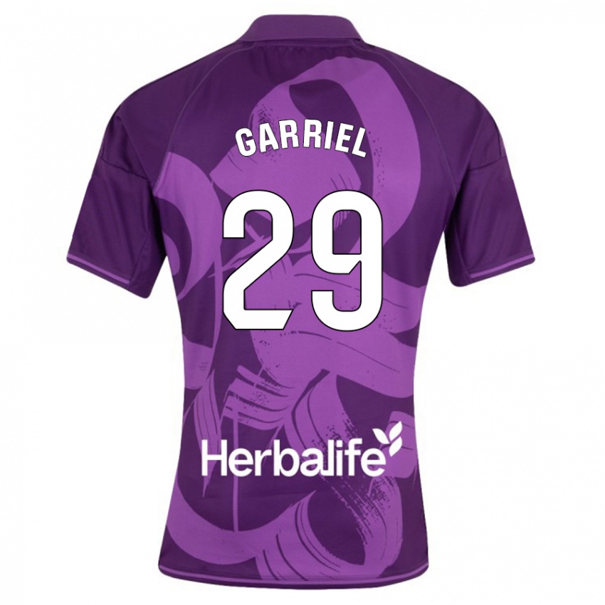 Herren Iván Garriel #29 Violett Auswärtstrikot Trikot 2023/24 T-Shirt Österreich