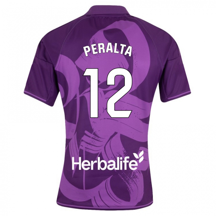 Herren Fernando Peralta #12 Violett Auswärtstrikot Trikot 2023/24 T-Shirt Österreich