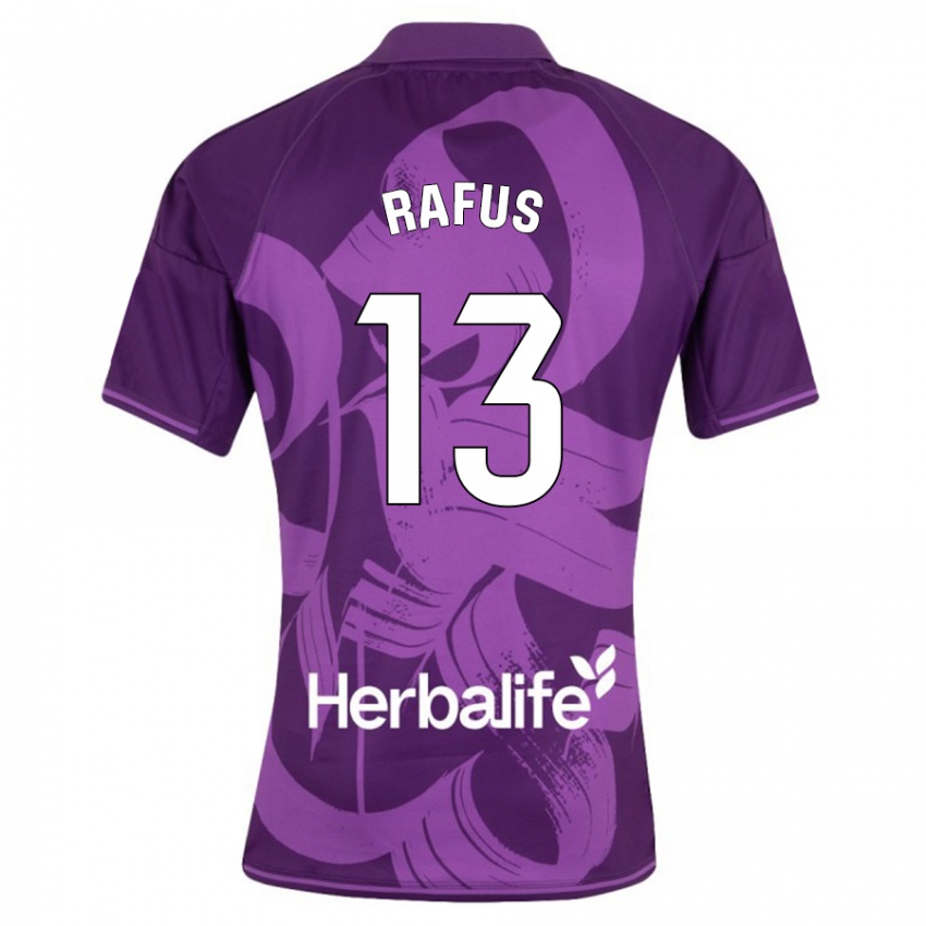 Herren Arnau Rafus #13 Violett Auswärtstrikot Trikot 2023/24 T-Shirt Österreich