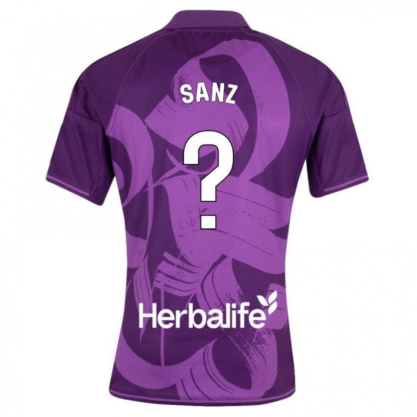 Herren David Sanz #0 Violett Auswärtstrikot Trikot 2023/24 T-Shirt Österreich