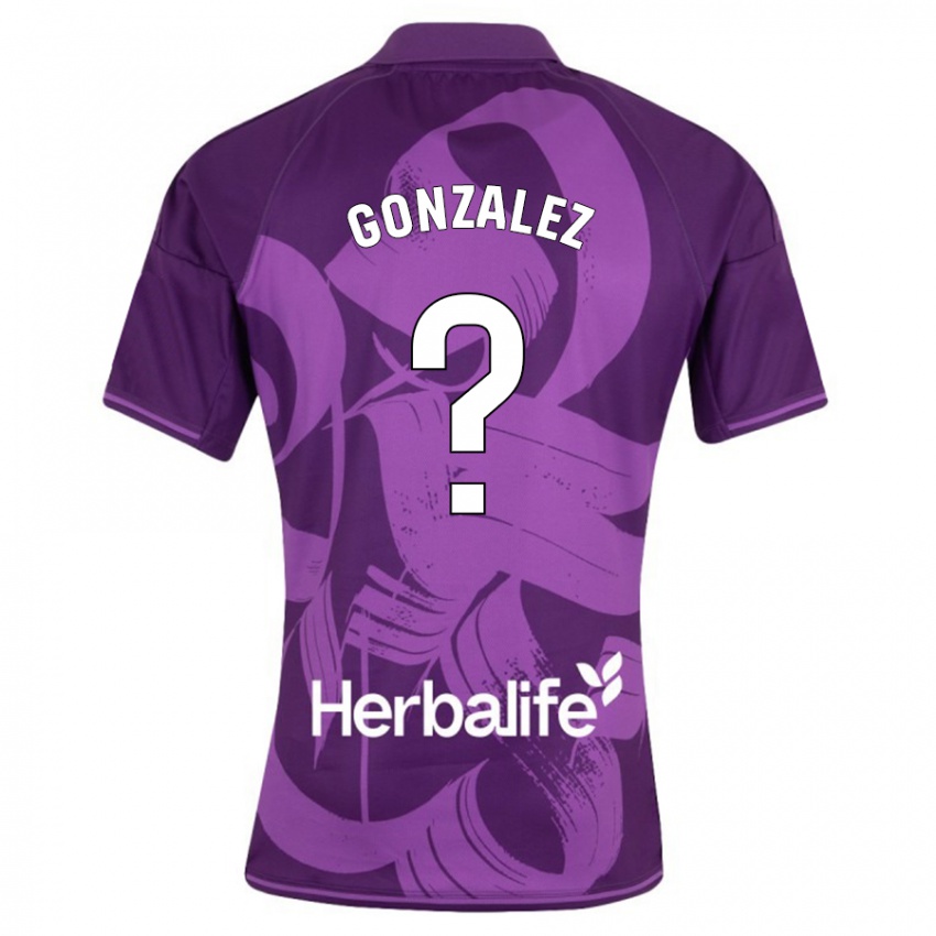 Herren Santi González #0 Violett Auswärtstrikot Trikot 2023/24 T-Shirt Österreich