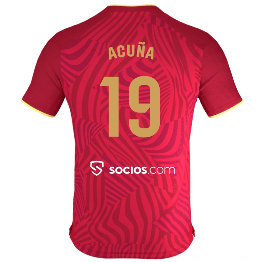 Herren Marcos Acuna #19 Rot Auswärtstrikot Trikot 2023/24 T-Shirt Österreich