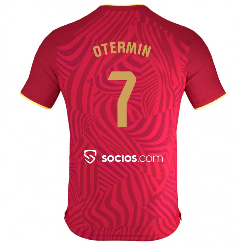 Herren Rosa María Otermín Abella #7 Rot Auswärtstrikot Trikot 2023/24 T-Shirt Österreich