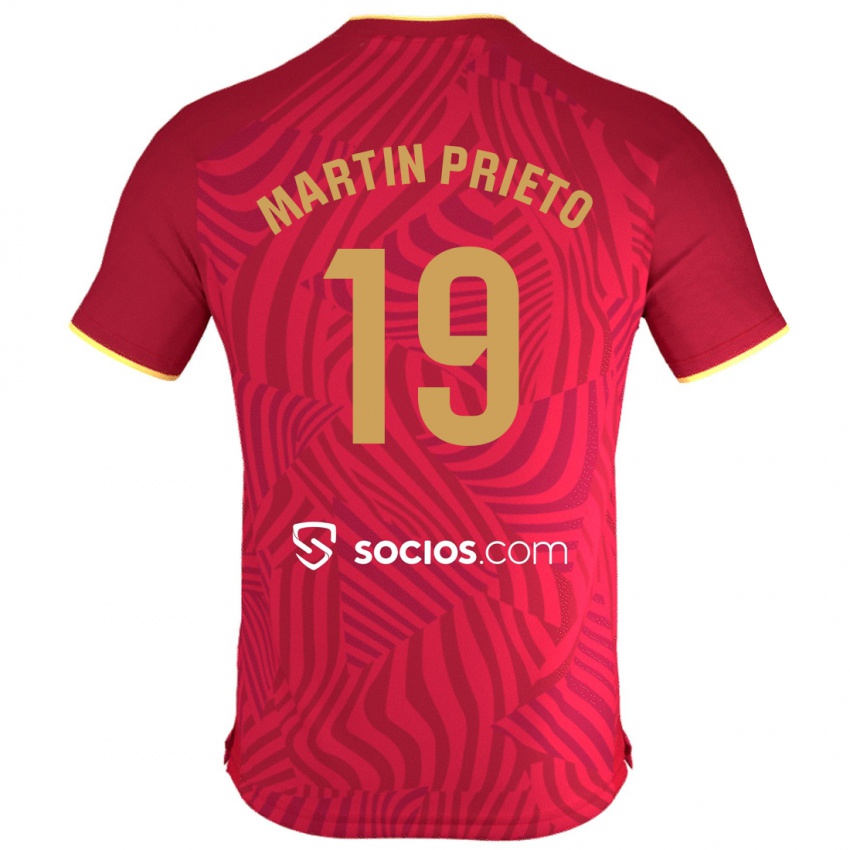 Herren Cristina Martín-Prieto Gutiérrez #19 Rot Auswärtstrikot Trikot 2023/24 T-Shirt Österreich