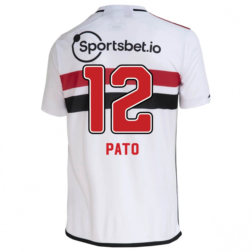 Damen Alexandre Pato #12 Weiß Heimtrikot Trikot 2023/24 T-Shirt Österreich