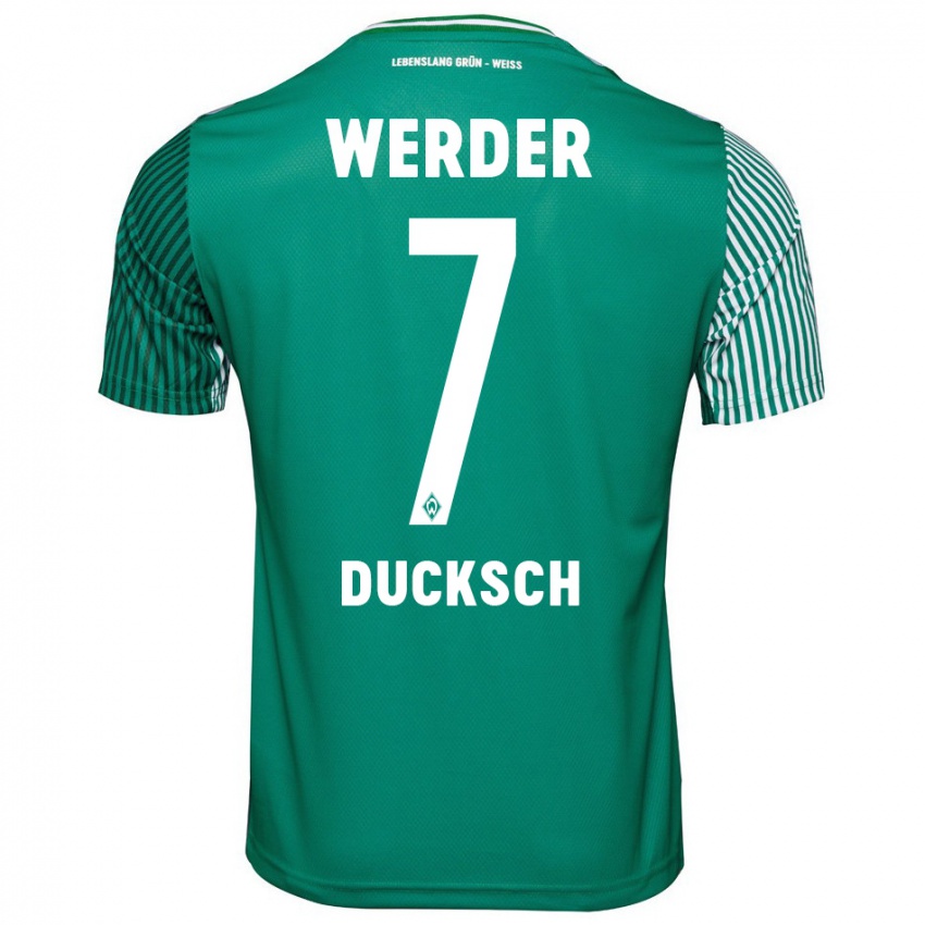 Damen Marvin Ducksch #7 Grün Heimtrikot Trikot 2023/24 T-Shirt Österreich