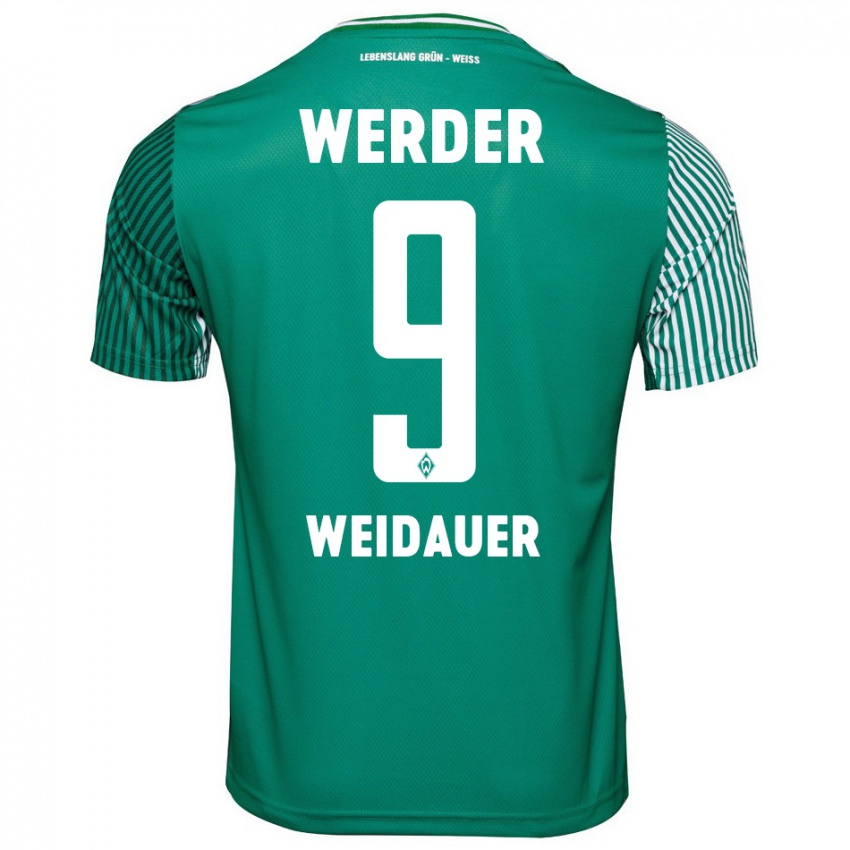 Damen Sophie Weidauer #9 Grün Heimtrikot Trikot 2023/24 T-Shirt Österreich
