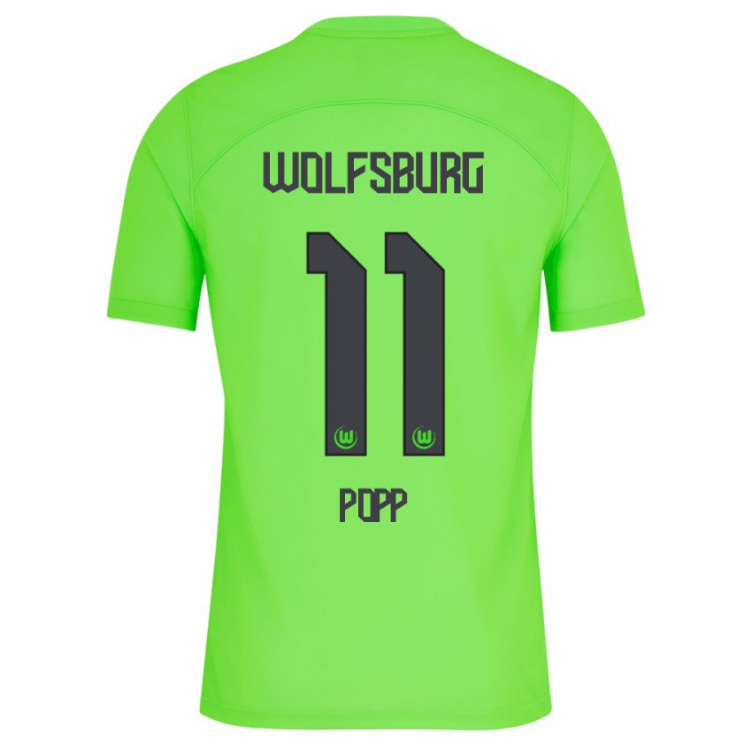 Damen Alexandra Popp #11 Grün Heimtrikot Trikot 2023/24 T-Shirt Österreich