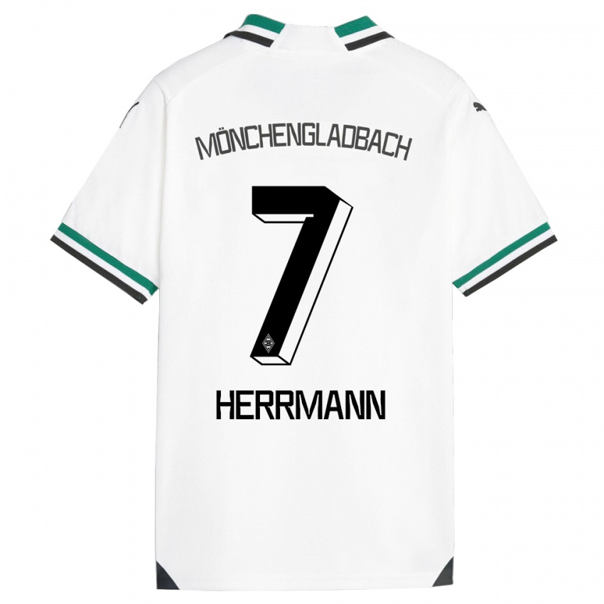 Damen Patrick Herrmann #7 Weiß Grün Heimtrikot Trikot 2023/24 T-Shirt Österreich