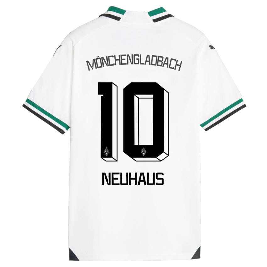 Damen Florian Neuhaus #10 Weiß Grün Heimtrikot Trikot 2023/24 T-Shirt Österreich