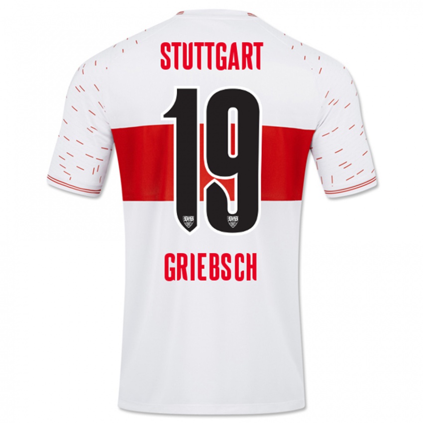 Damen Lukas Griebsch #19 Weiß Heimtrikot Trikot 2023/24 T-Shirt Österreich