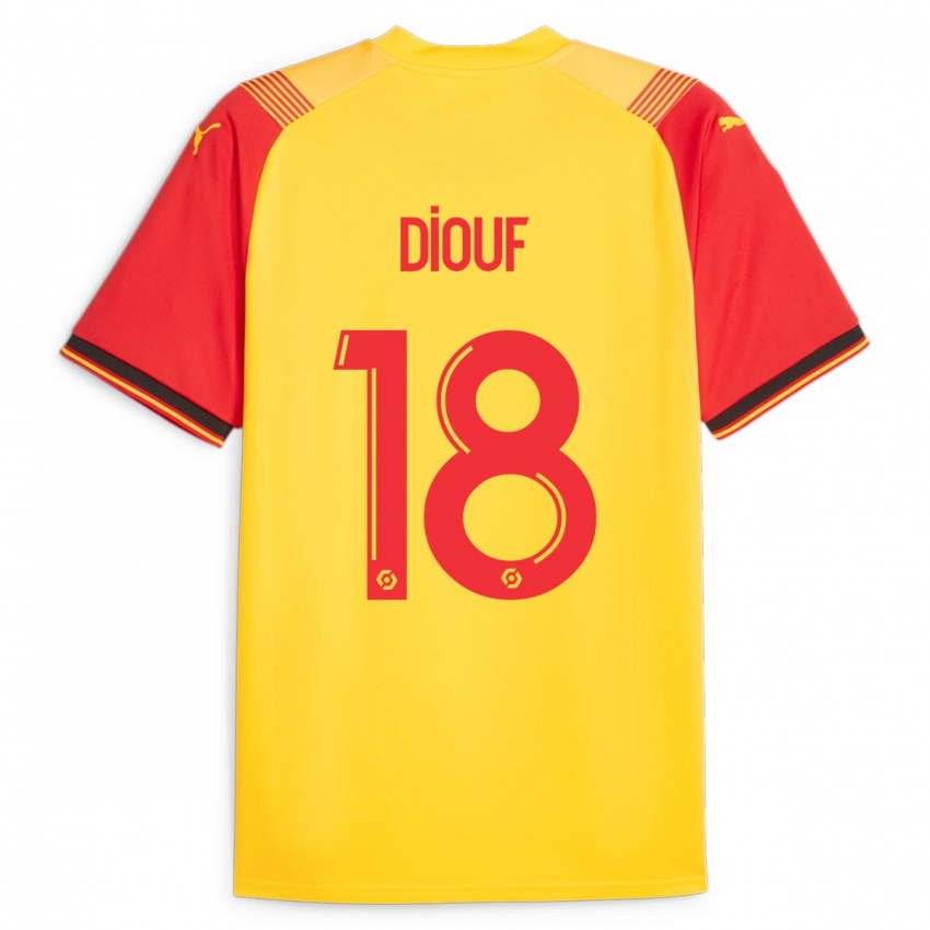 Damen Andy Diouf #18 Gelb Heimtrikot Trikot 2023/24 T-Shirt Österreich