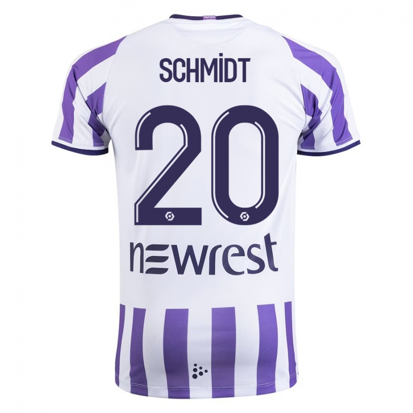 Damen Niklas Schmidt #20 Weiß Heimtrikot Trikot 2023/24 T-Shirt Österreich