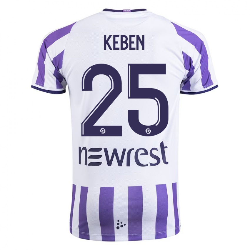 Damen Kévin Keben #25 Weiß Heimtrikot Trikot 2023/24 T-Shirt Österreich