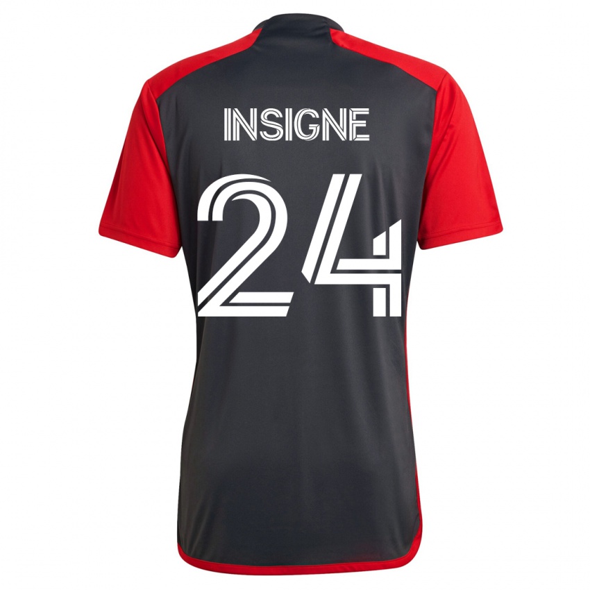 Damen Lorenzo Insigne #24 Grau Heimtrikot Trikot 2023/24 T-Shirt Österreich