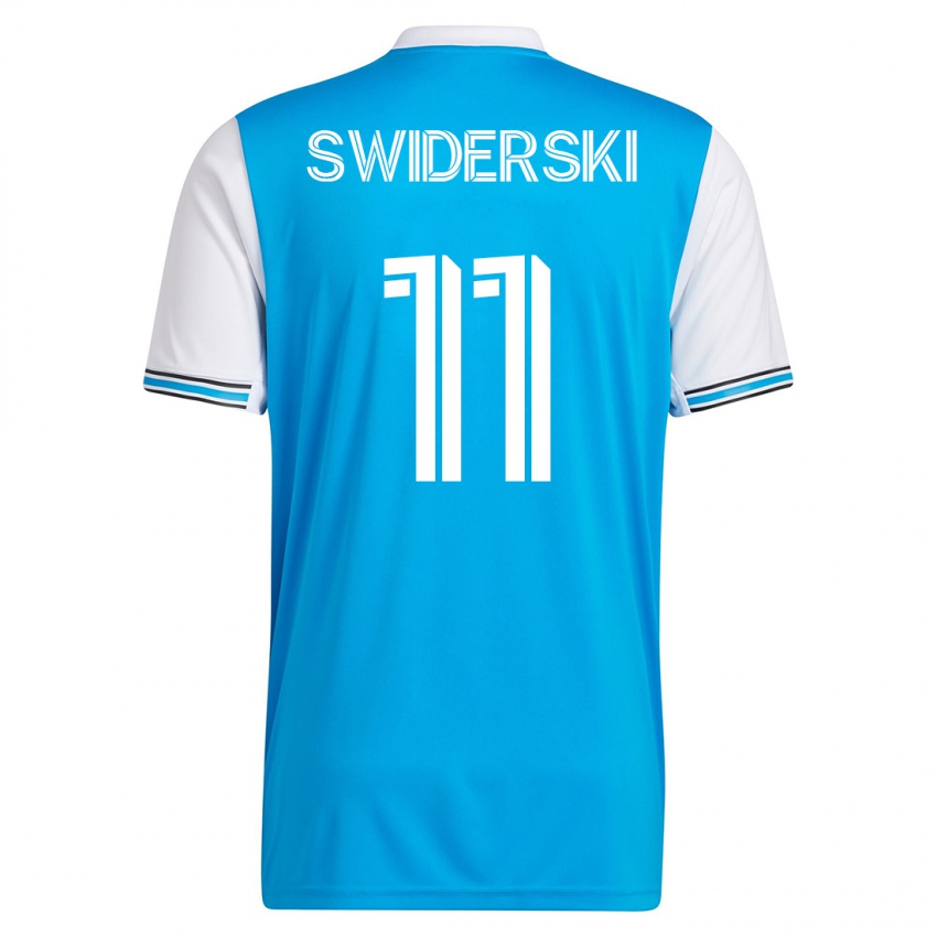 Damen Karol Swiderski #11 Blau Heimtrikot Trikot 2023/24 T-Shirt Österreich