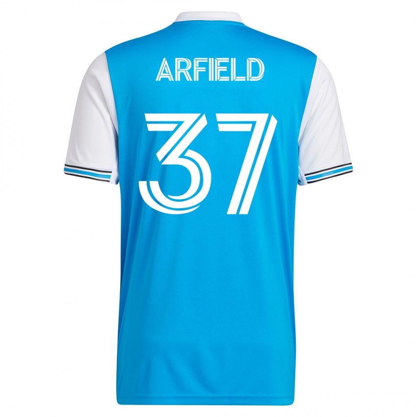 Damen Scott Arfield #37 Blau Heimtrikot Trikot 2023/24 T-Shirt Österreich