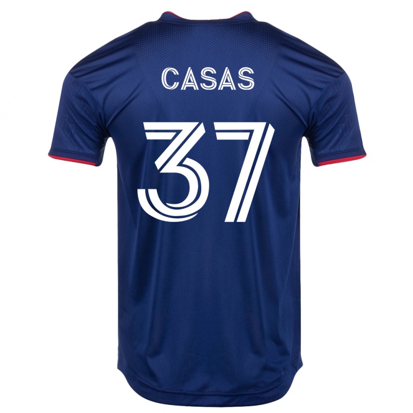 Damen Javier Casas #37 Marine Heimtrikot Trikot 2023/24 T-Shirt Österreich