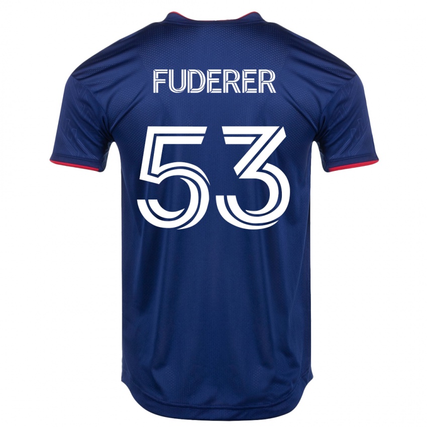 Damen Jake Fuderer #53 Marine Heimtrikot Trikot 2023/24 T-Shirt Österreich