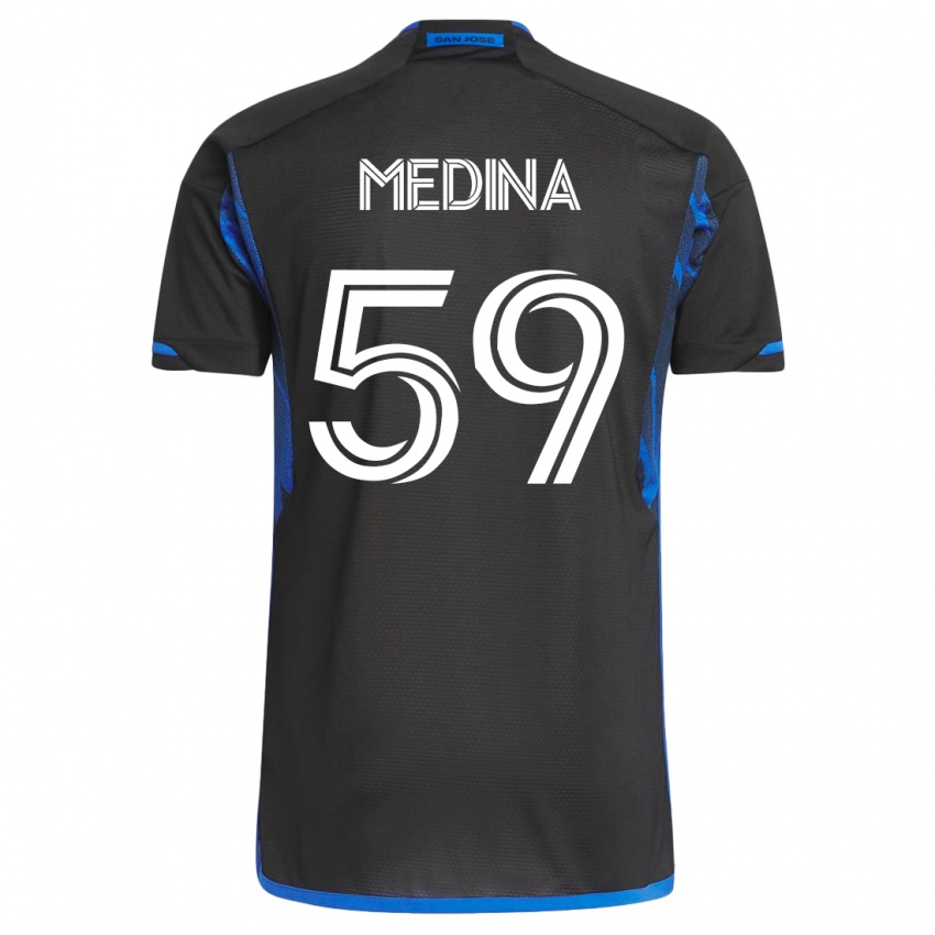Damen Cruz Medina #59 Blau Schwarz Heimtrikot Trikot 2023/24 T-Shirt Österreich