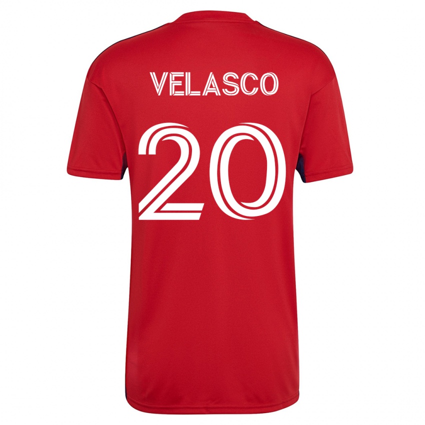 Damen Alan Velasco #20 Rot Heimtrikot Trikot 2023/24 T-Shirt Österreich
