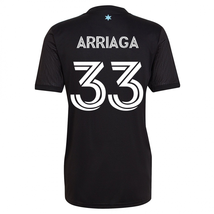 Damen Kervin Arriaga #33 Schwarz Heimtrikot Trikot 2023/24 T-Shirt Österreich