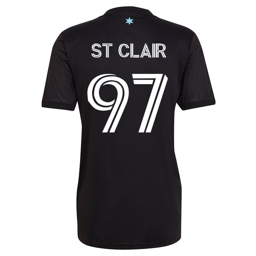Damen Dayne St. Clair #97 Schwarz Heimtrikot Trikot 2023/24 T-Shirt Österreich