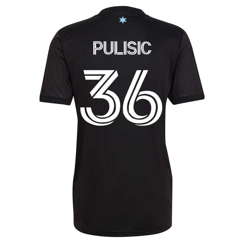 Damen Will Pulisic #36 Schwarz Heimtrikot Trikot 2023/24 T-Shirt Österreich