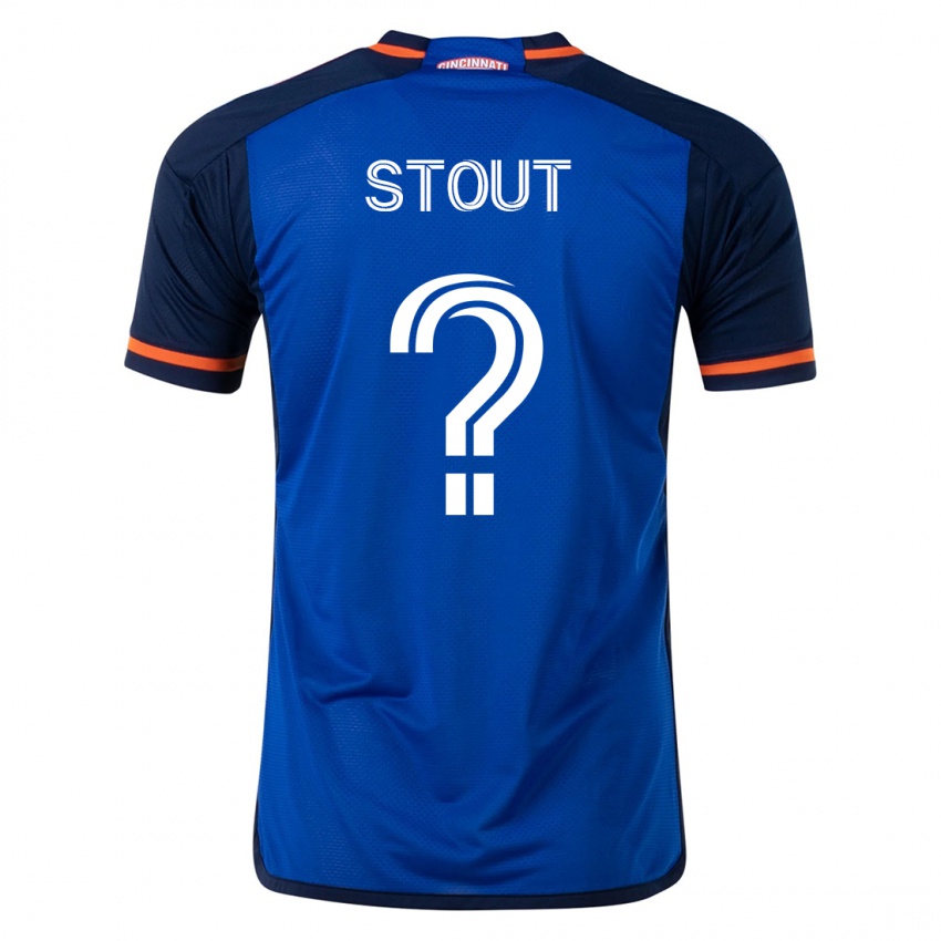 Damen Connor Stout #0 Blau Heimtrikot Trikot 2023/24 T-Shirt Österreich
