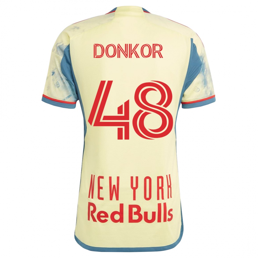 Damen Ronald Donkor #48 Gelb Heimtrikot Trikot 2023/24 T-Shirt Österreich