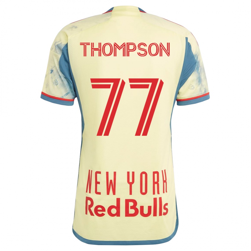 Damen Amos Shapiro-Thompson #77 Gelb Heimtrikot Trikot 2023/24 T-Shirt Österreich