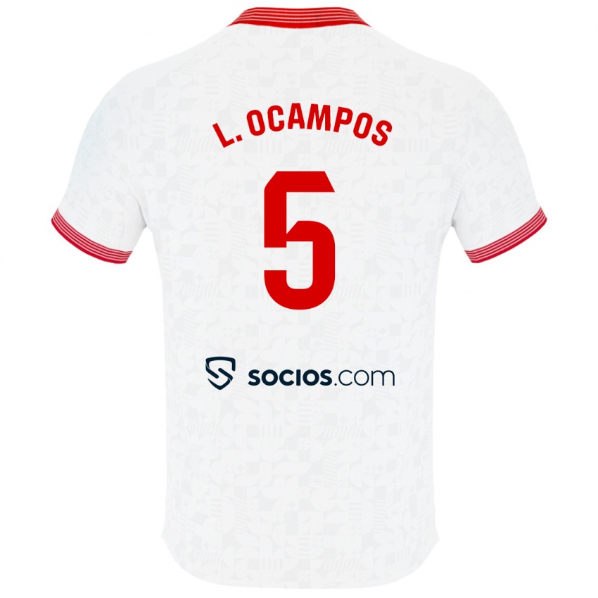 Damen Lucas Ocampos #5 Weiß Heimtrikot Trikot 2023/24 T-Shirt Österreich