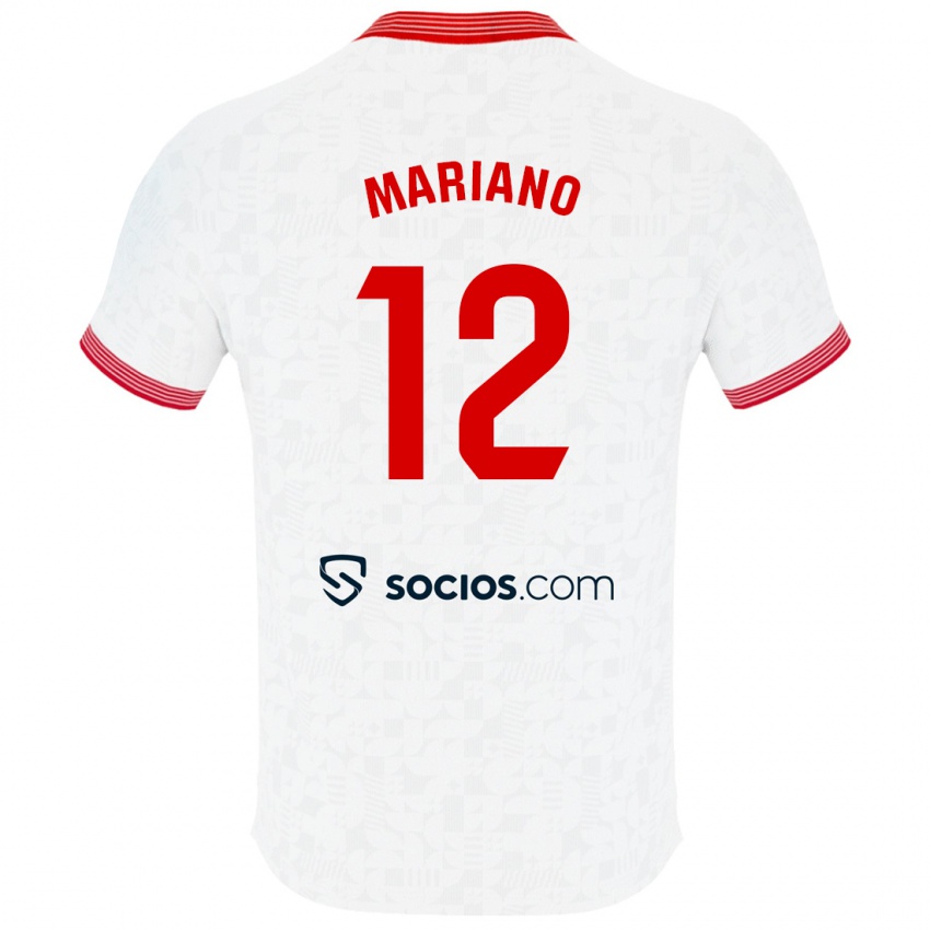 Damen Mariano Diaz #12 Weiß Heimtrikot Trikot 2023/24 T-Shirt Österreich