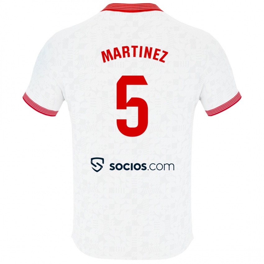 Damen Sergio Martínez #5 Weiß Heimtrikot Trikot 2023/24 T-Shirt Österreich