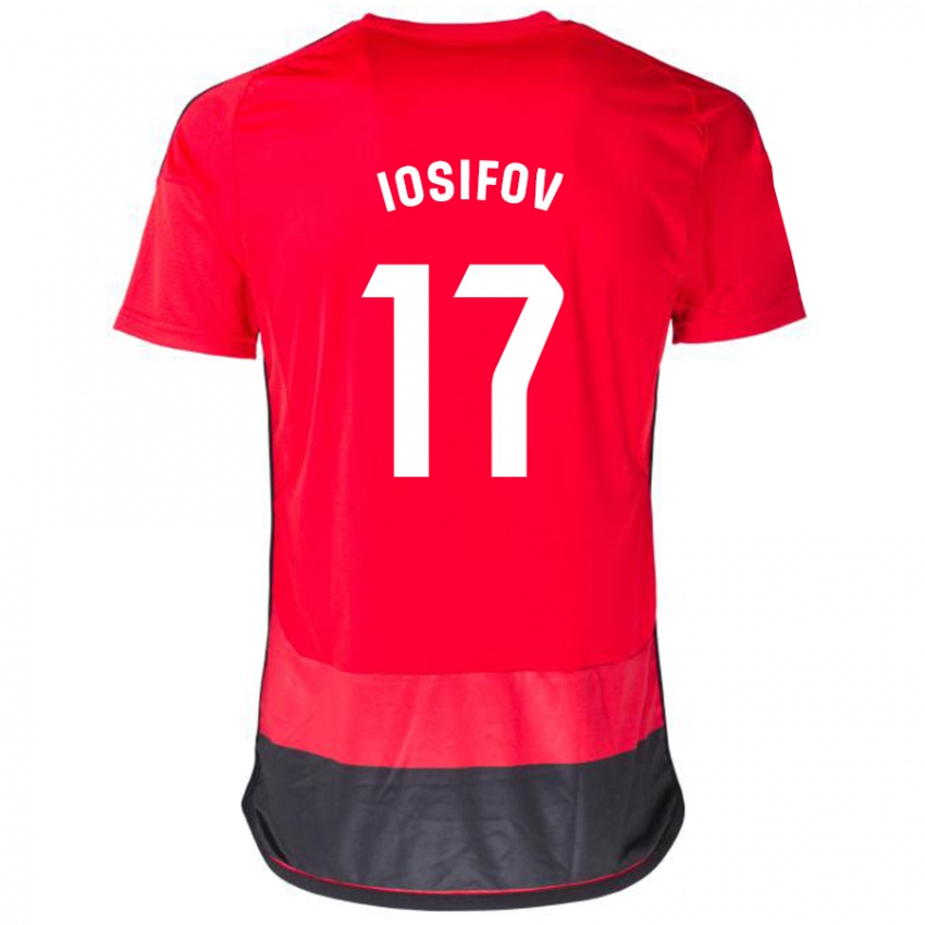 Damen Nikita Iosifov #17 Rot Schwarz Heimtrikot Trikot 2023/24 T-Shirt Österreich