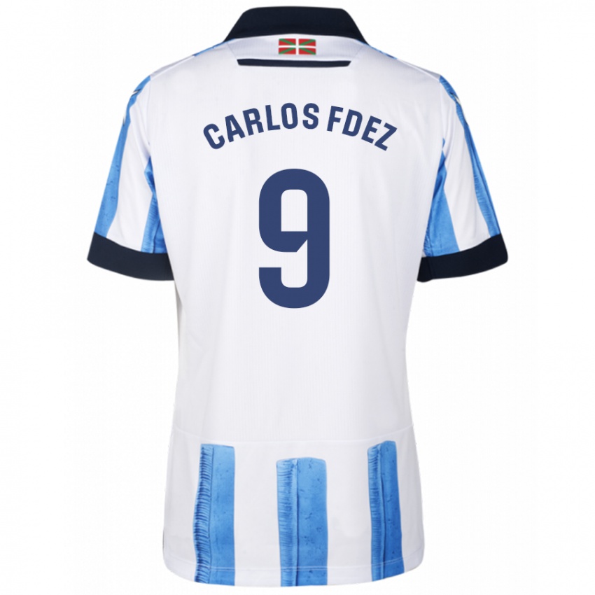 Damen Carlos Fernandez #9 Blau Weiss Heimtrikot Trikot 2023/24 T-Shirt Österreich