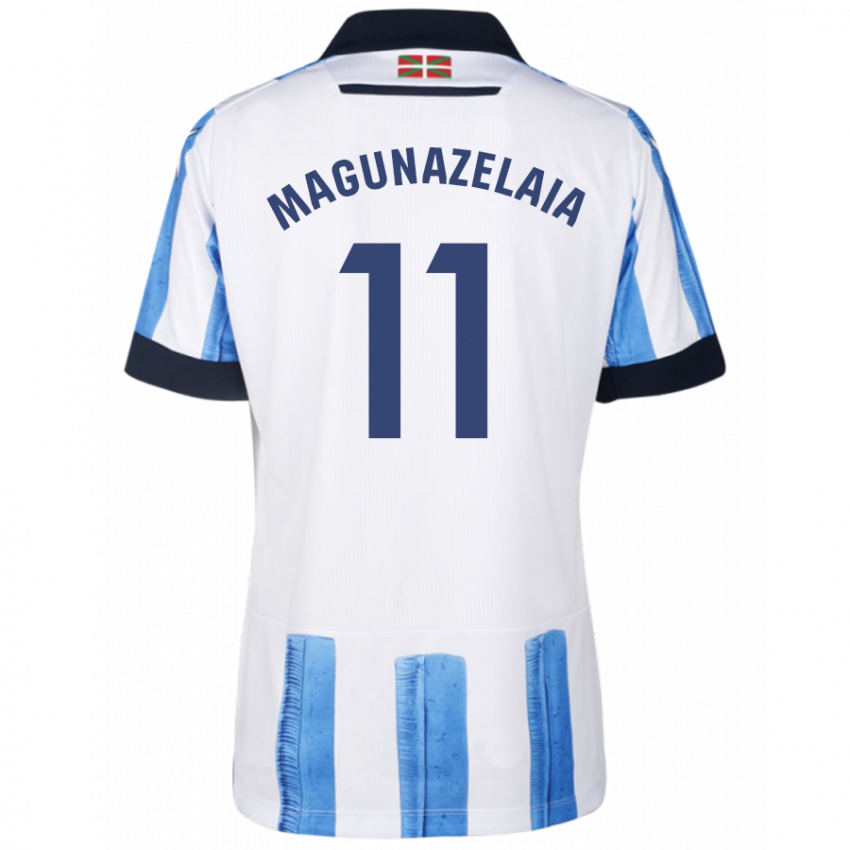 Damen Jon Magunazelaia #11 Blau Weiss Heimtrikot Trikot 2023/24 T-Shirt Österreich
