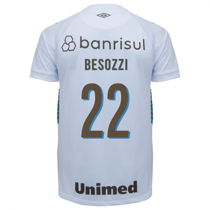 Damen Lucas Besozzi #22 Weiß Auswärtstrikot Trikot 2023/24 T-Shirt Österreich