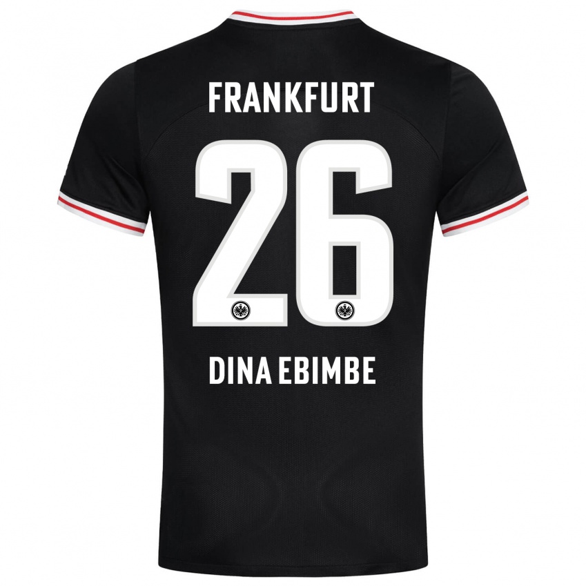 Damen Junior Dina Ebimbe #26 Schwarz Auswärtstrikot Trikot 2023/24 T-Shirt Österreich