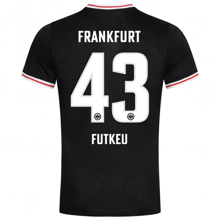 Damen Noel Futkeu #43 Schwarz Auswärtstrikot Trikot 2023/24 T-Shirt Österreich