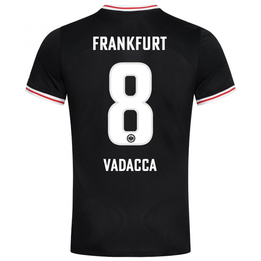 Damen Gianni Vadacca #8 Schwarz Auswärtstrikot Trikot 2023/24 T-Shirt Österreich