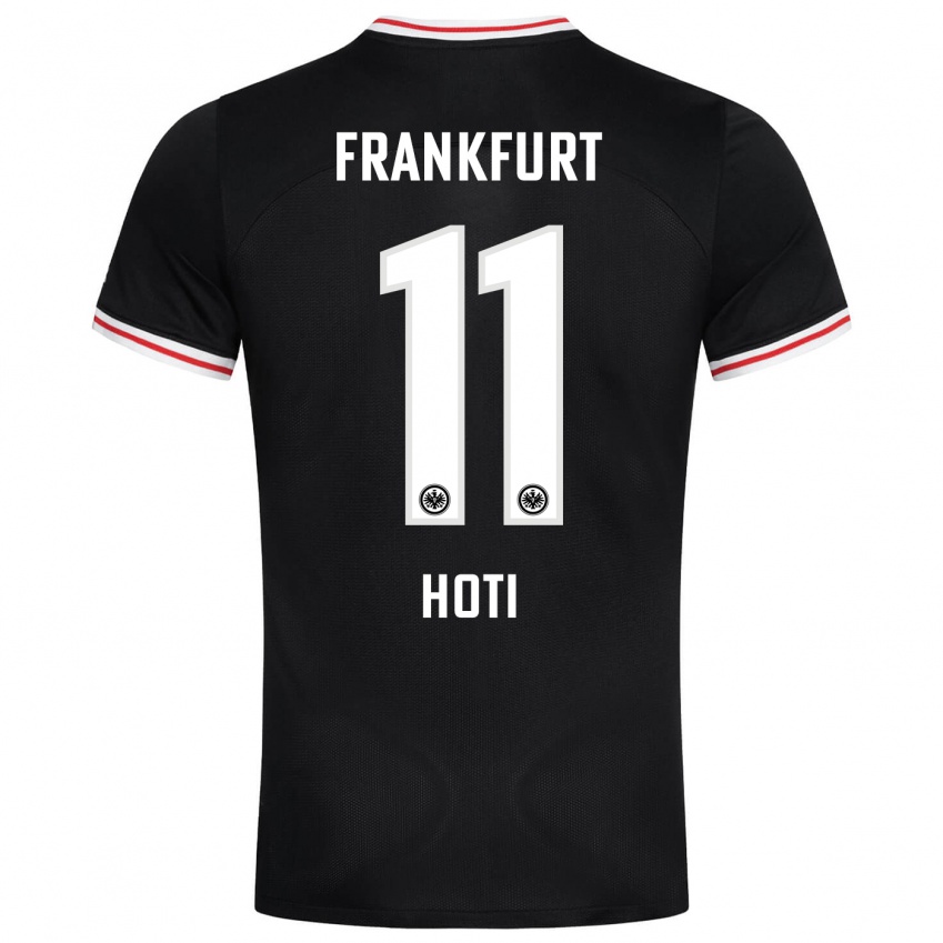 Damen Leart Hoti #11 Schwarz Auswärtstrikot Trikot 2023/24 T-Shirt Österreich