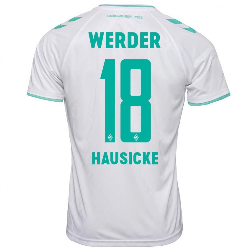 Damen Lina Hausicke #18 Weiß Auswärtstrikot Trikot 2023/24 T-Shirt Österreich