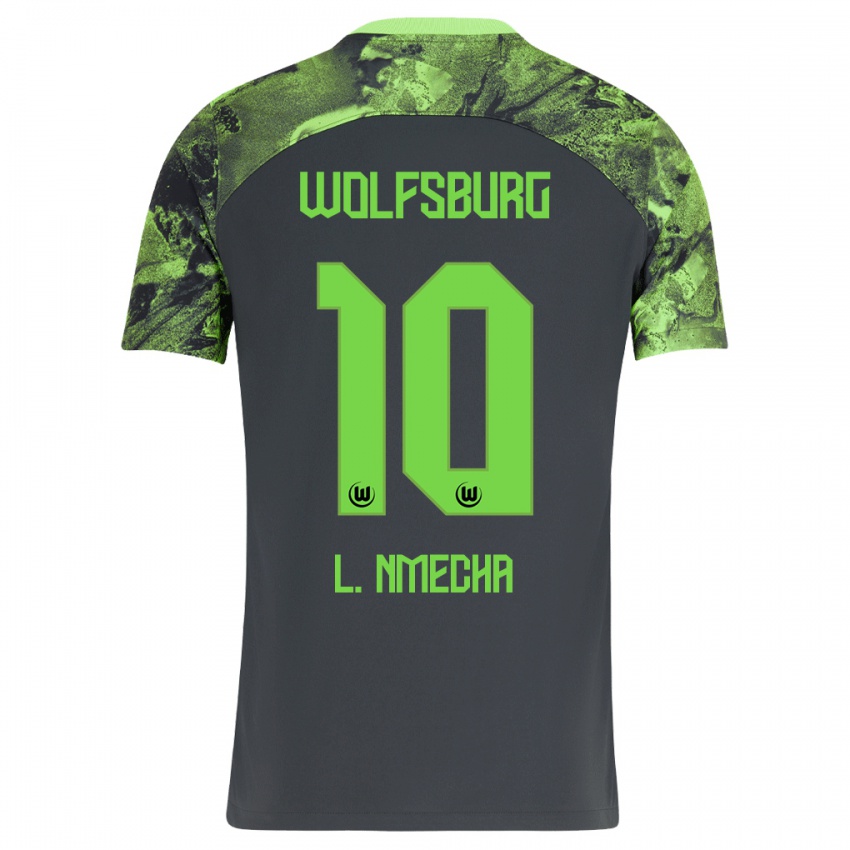 Damen Lukas Nmecha #10 Dunkelgrau Auswärtstrikot Trikot 2023/24 T-Shirt Österreich