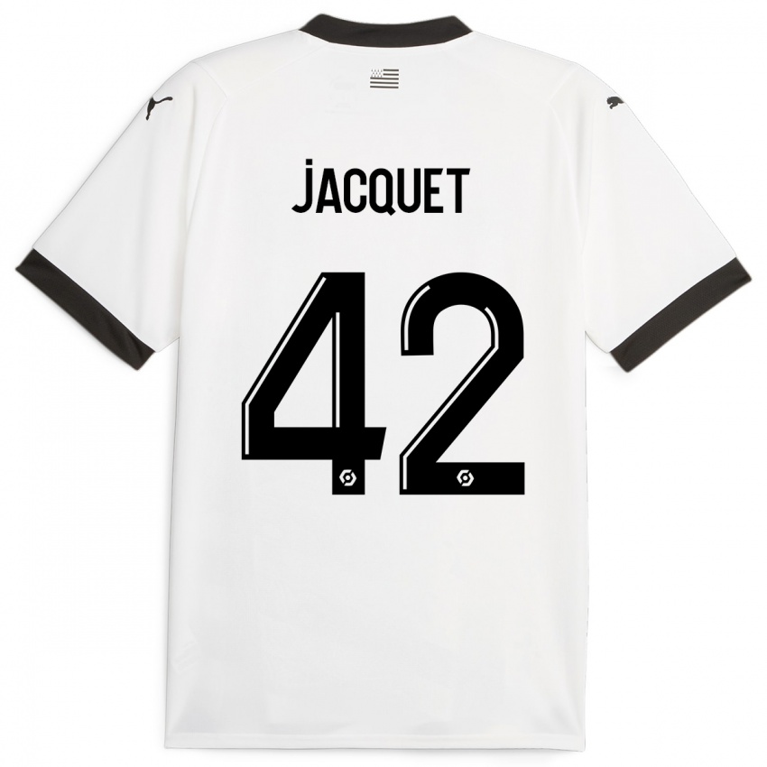 Damen Jérémy Jacquet #42 Weiß Auswärtstrikot Trikot 2023/24 T-Shirt Österreich