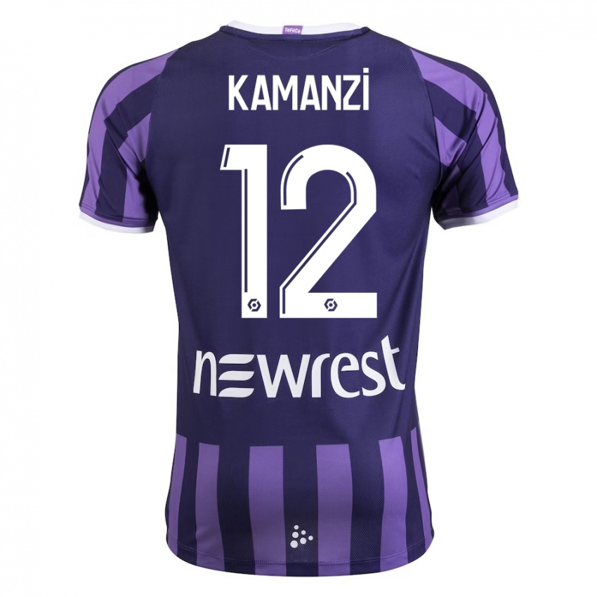 Damen Warren Kamanzi #12 Lila Auswärtstrikot Trikot 2023/24 T-Shirt Österreich