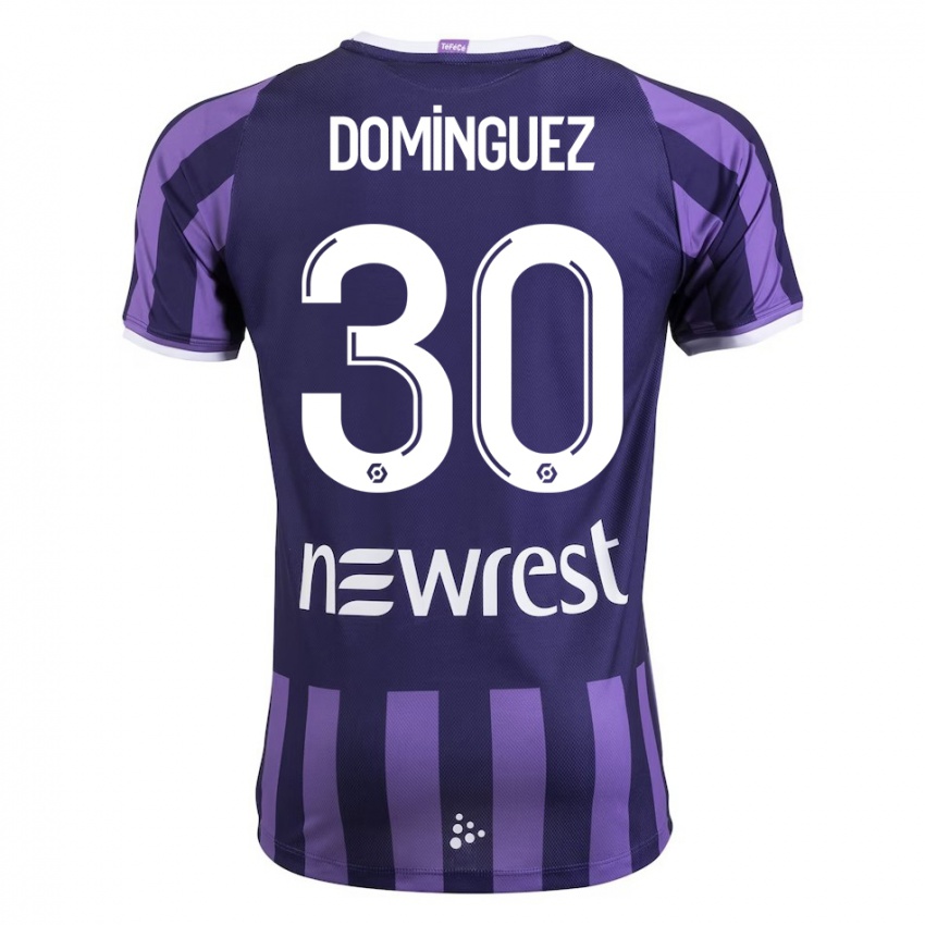 Damen Álex Domínguez #30 Lila Auswärtstrikot Trikot 2023/24 T-Shirt Österreich