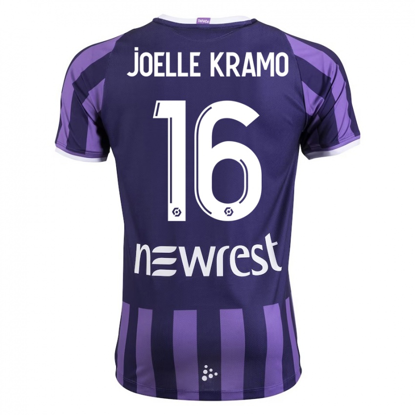 Damen Marie Joelle Kramo #16 Lila Auswärtstrikot Trikot 2023/24 T-Shirt Österreich